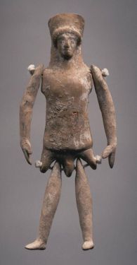 Πήλινη βοιωτική πλαγγόνα (κούκλα), 5ος αιώνας π.Χ., Princeton University Art Museum